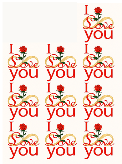 Infinity Love Rose Sticker Packs