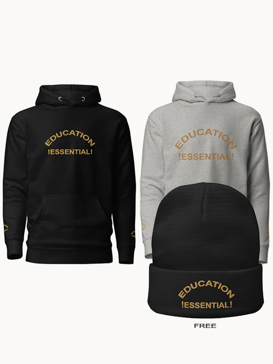 Education Essential Embroidered Hoodie + Free Beanie