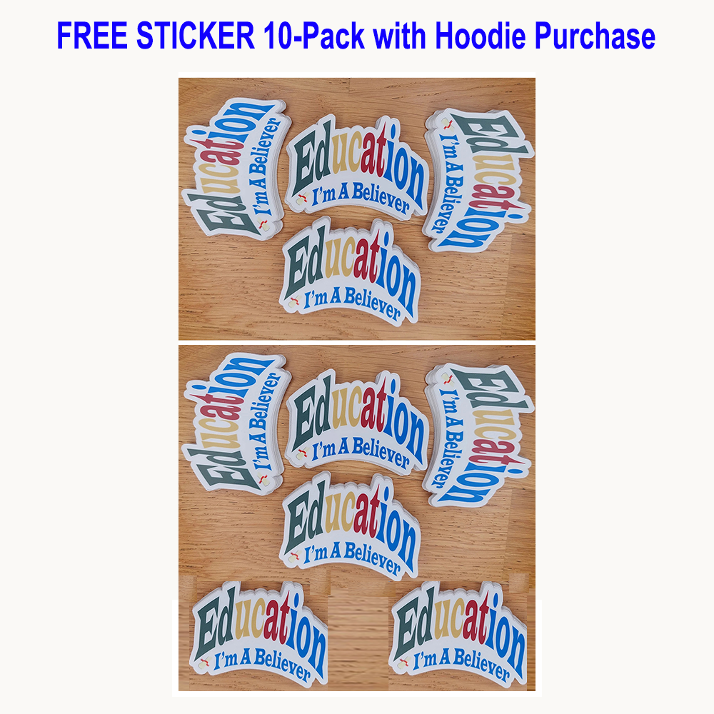 Education Essential Embroidered Hoodie + Free Sticker Pack