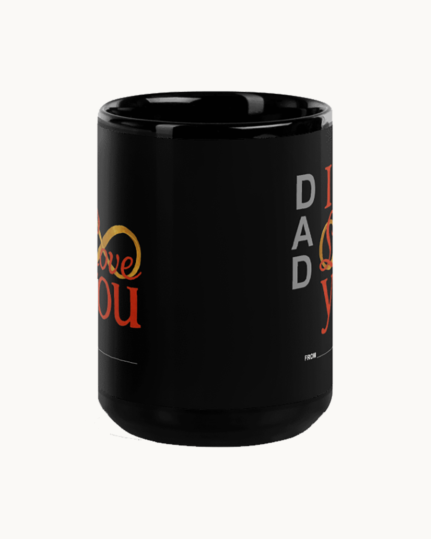 Dad Infinity Love coffee Mug ((customize with your name)