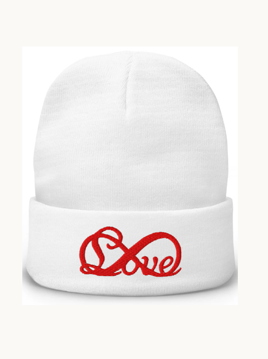 Infinity Love Embroidered Beanie