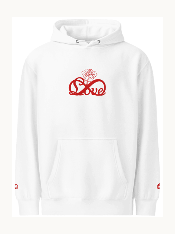 Infinity Love Embroidered Unisex Hoodie