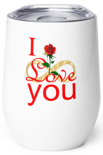 Infinity Love Wine Tumbler+ FREE STICKER