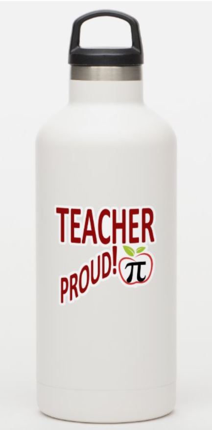 MATH TEACHER PROUD! VINYL STICKER