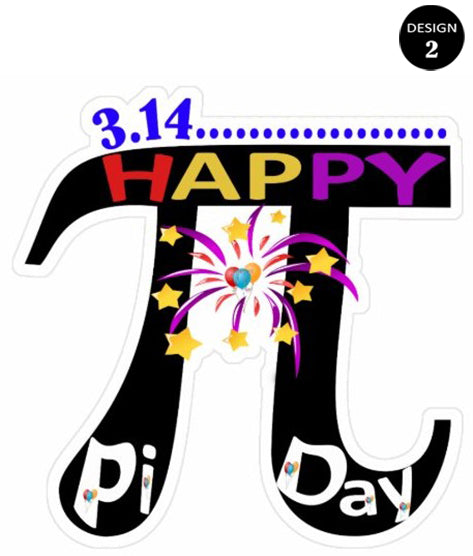 3 Pack Pi DAY VINYL STICKER