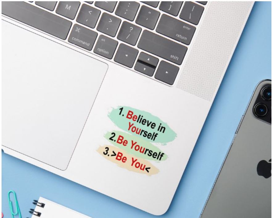 BE YOU VINYL STICKER 3-pack