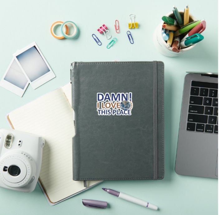 I Damn! Love This Place Earth Sticker Pack