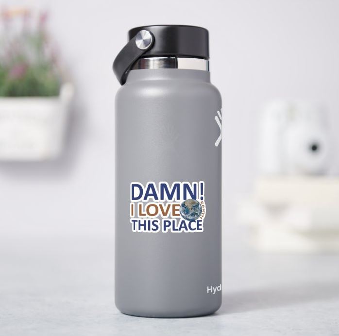 I Damn! Love This Place Earth Sticker Pack