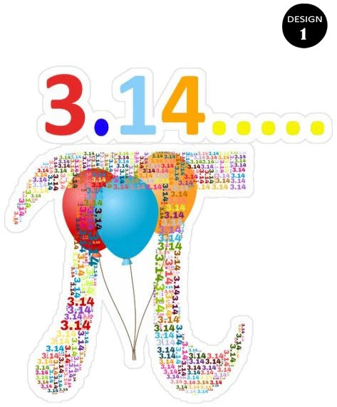 Pi DAY VINYL STICKER 3-pack