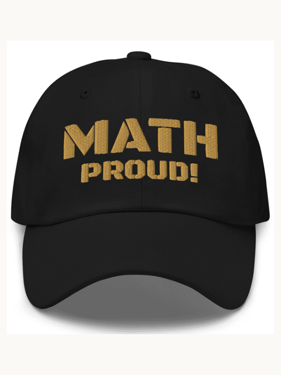 Math Hat. Sign Math Proud! Embroidered Hat