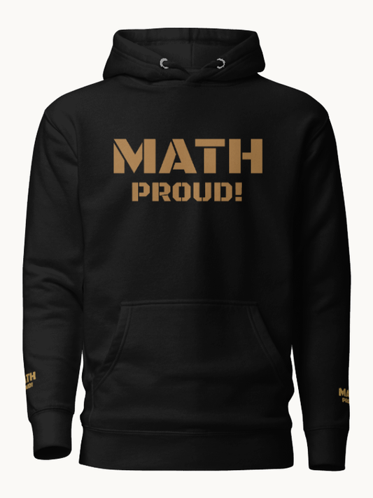 Math Proud! Embroidered Hoodie - Black