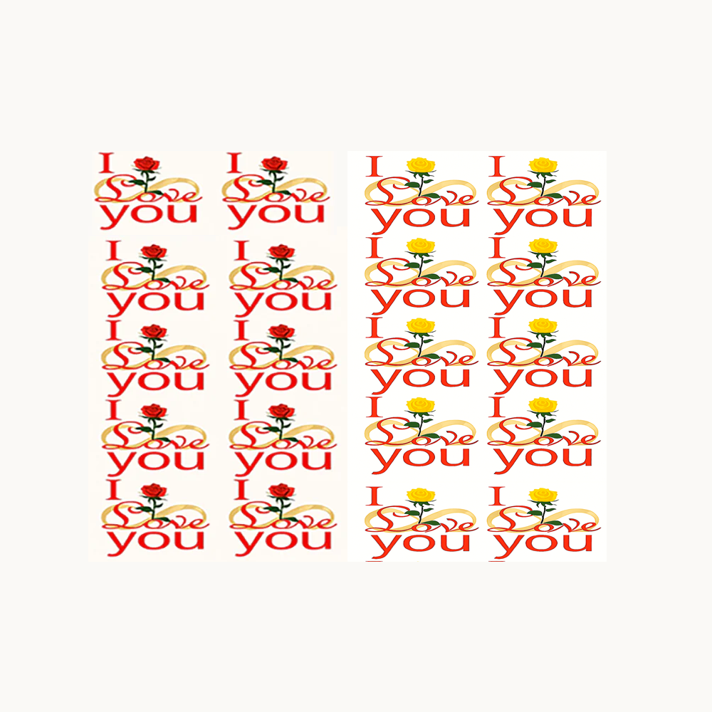 Infinity Love Rose Sticker Packs