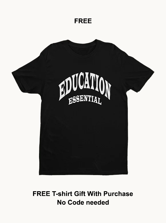 Education Essential Embroidered Hoodie + Free Tee