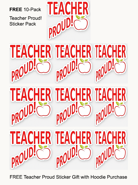 Teacher Proud! Embroidered Hoodie