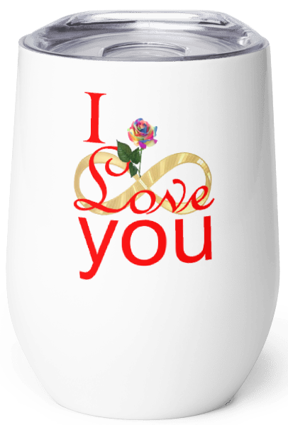 Infinity Love Wine Tumbler+ FREE STICKER