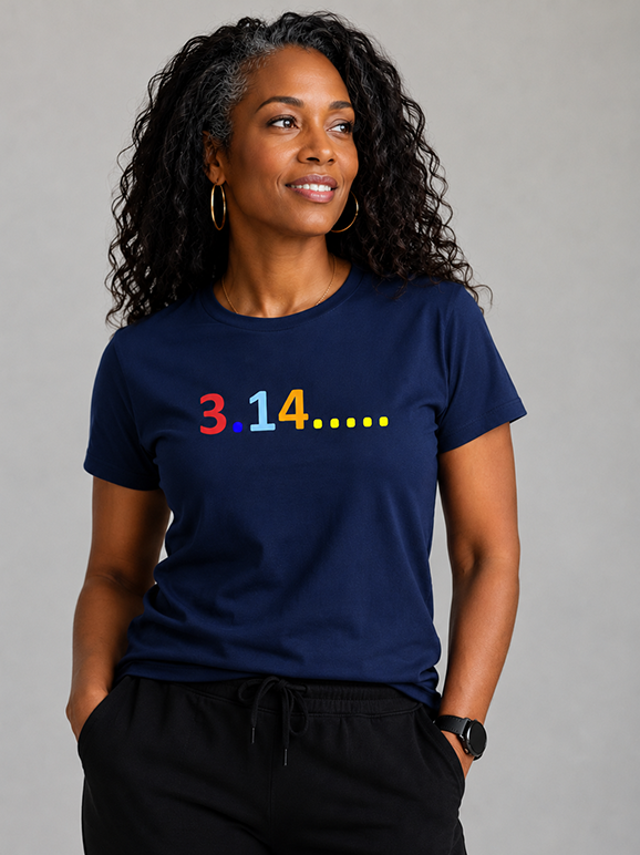 3.14… Pi π T-Shirt | Minimalist Math Tee