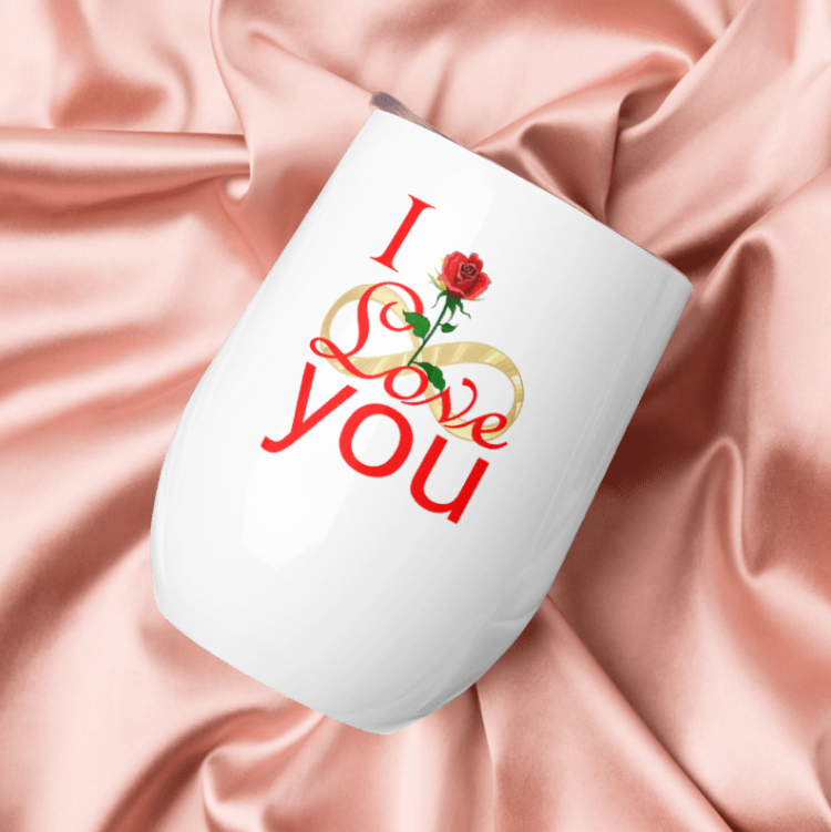 Infinity Love Wine Tumbler+ FREE STICKER