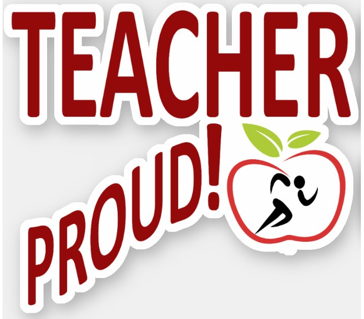 PE TEACHER PROUD! VINYL STICKER