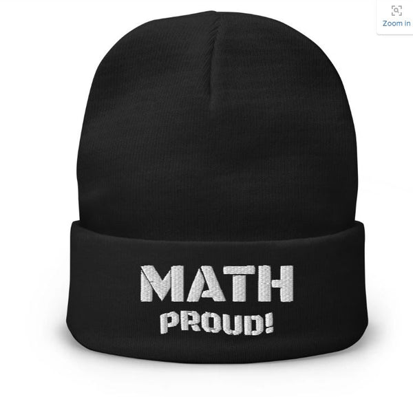 Math Proud! Embroidered Beanie