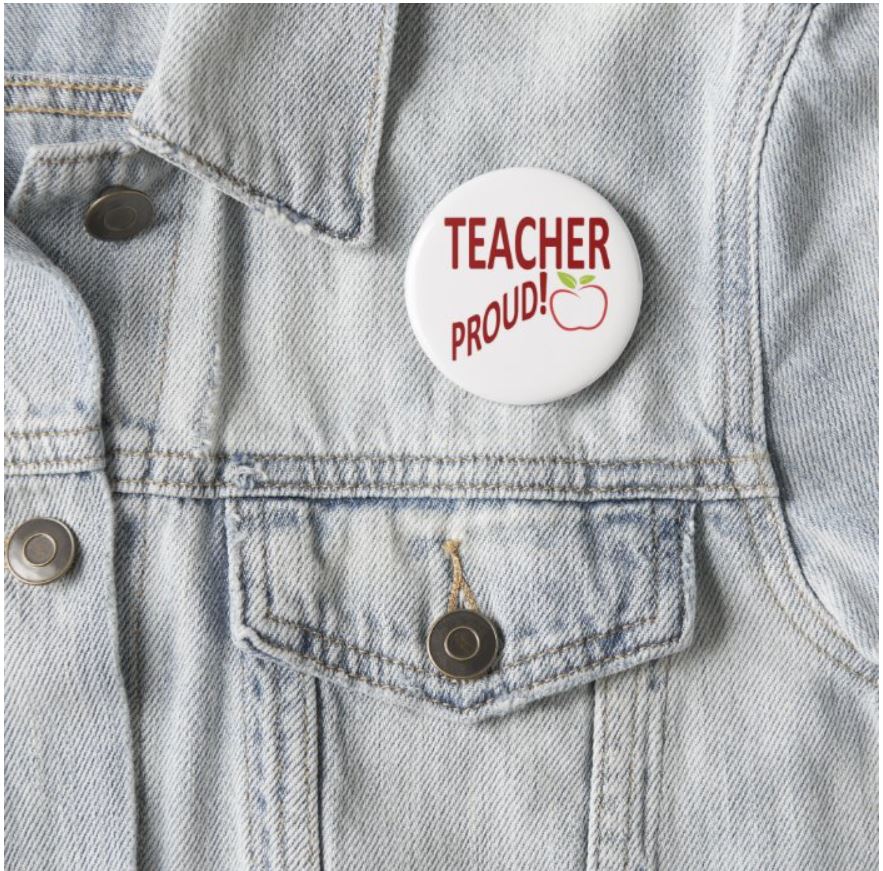 TEACHER PROUD! BUTTON