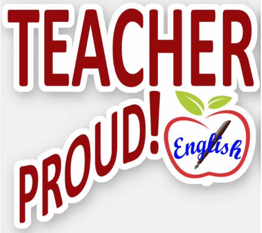 ENGLISH TEACHER PROUD! VINYL STICKER