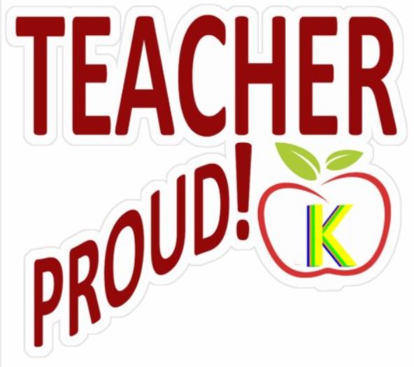 KINDERGARTEN TEACHER PROUD! VINYL STICKER