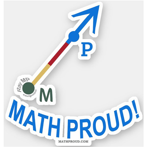 Math Proud Official Ray - Ray MP VINYL STICKER