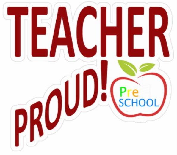 PRESCHOOL TEACHER PROUD! VINYL STICKER