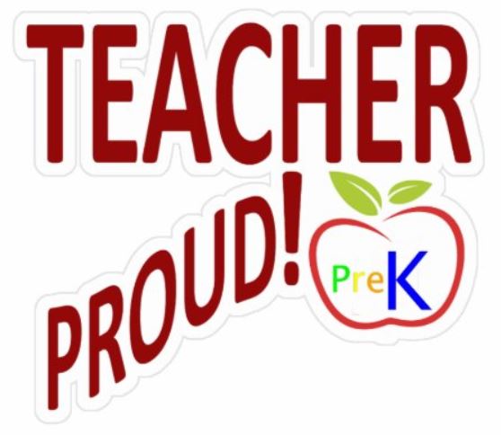 Pre-K TEACHER PROUD! VINYL STICKER