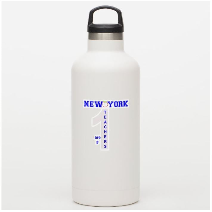 New York Teachers are # 1 Vinyl Sticker
